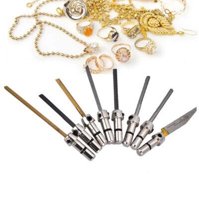 8Pcs Engraving Cutting Bits Tools for Pneumatic Impact Jewelry Engraving Machine High Precision Cutting Bits