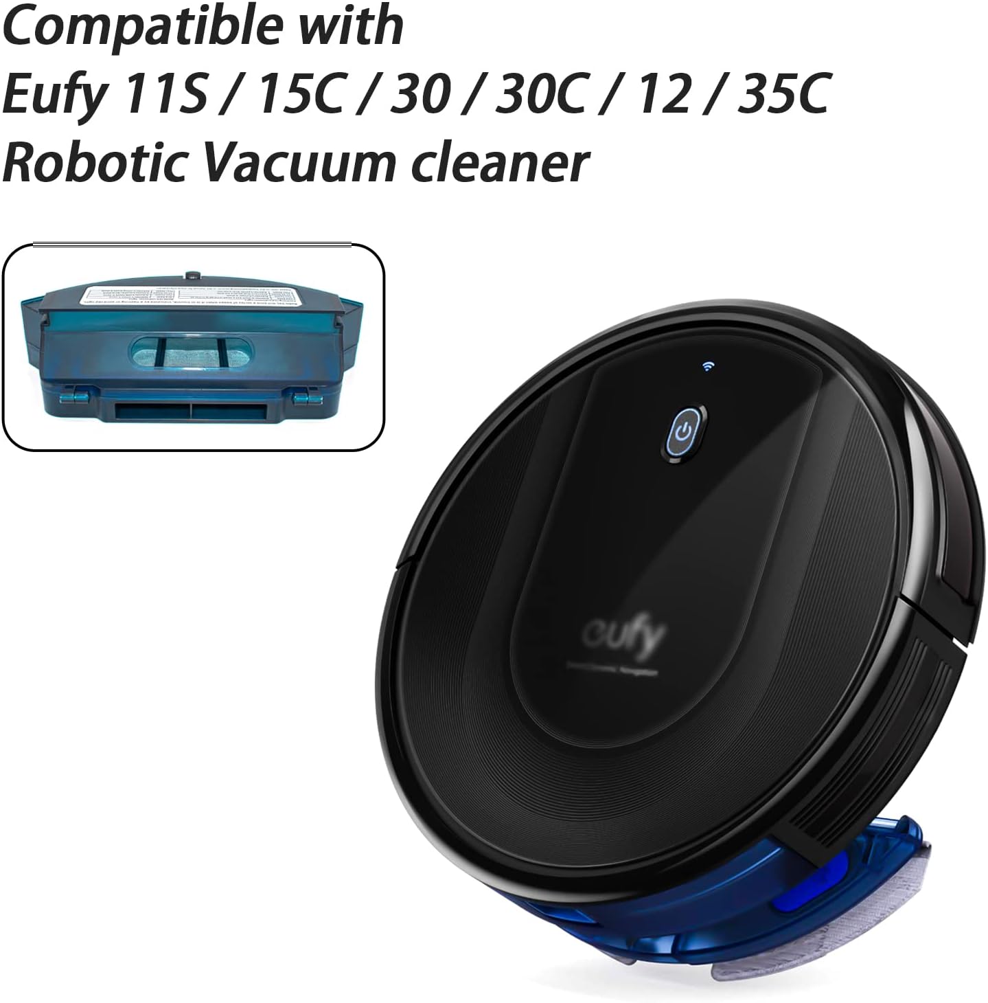 Dust bin Box Compatible for Eufy RoboVac 11S, 15C, 30, 30C, 35C, 25C, 12, 15T, 35C Robotic Vacuum Cleaner Replacement Part Accessories - Image 8