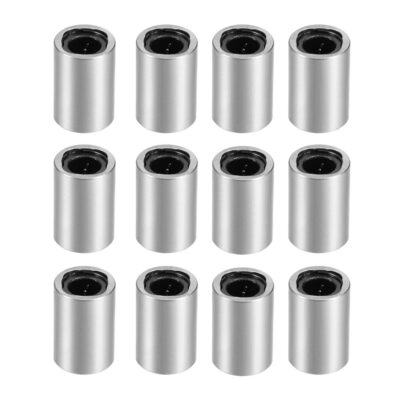 Linear Ball Bearings, LM4UU 4mm Linear Motion Bushing Double Side Rubber Sealed Rod Liner Shaft Parts for CNC Machine 3D Printer 12 Pack
