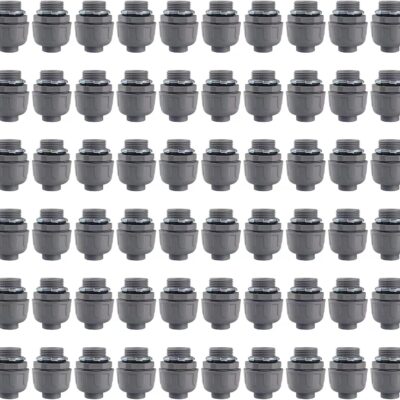 3/4" Liquid Tight Connector Non-Metallic Electrical Conduit Fittings, PVC Flexible Conduit Fittings, UL Listed(30Pcs Straight)