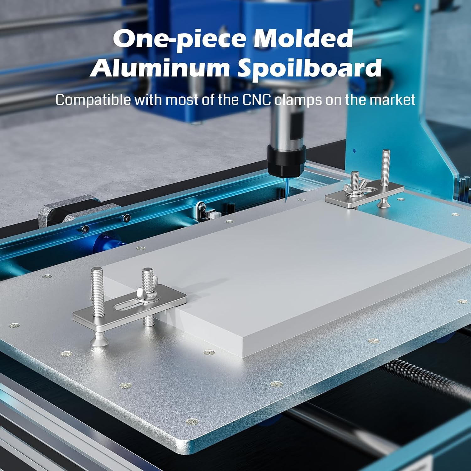 Genmitsu 3018-PROVer V2 CNC Milling Machine, Desktop CNC for Beginner with Limit Switches & Emergency-Stop, Upgraded Z Axis Aluminum Spoilboard, Working Area 284 x 180 x 40mm (11.2 x 7.1 x 1.6 inches) - Image 3