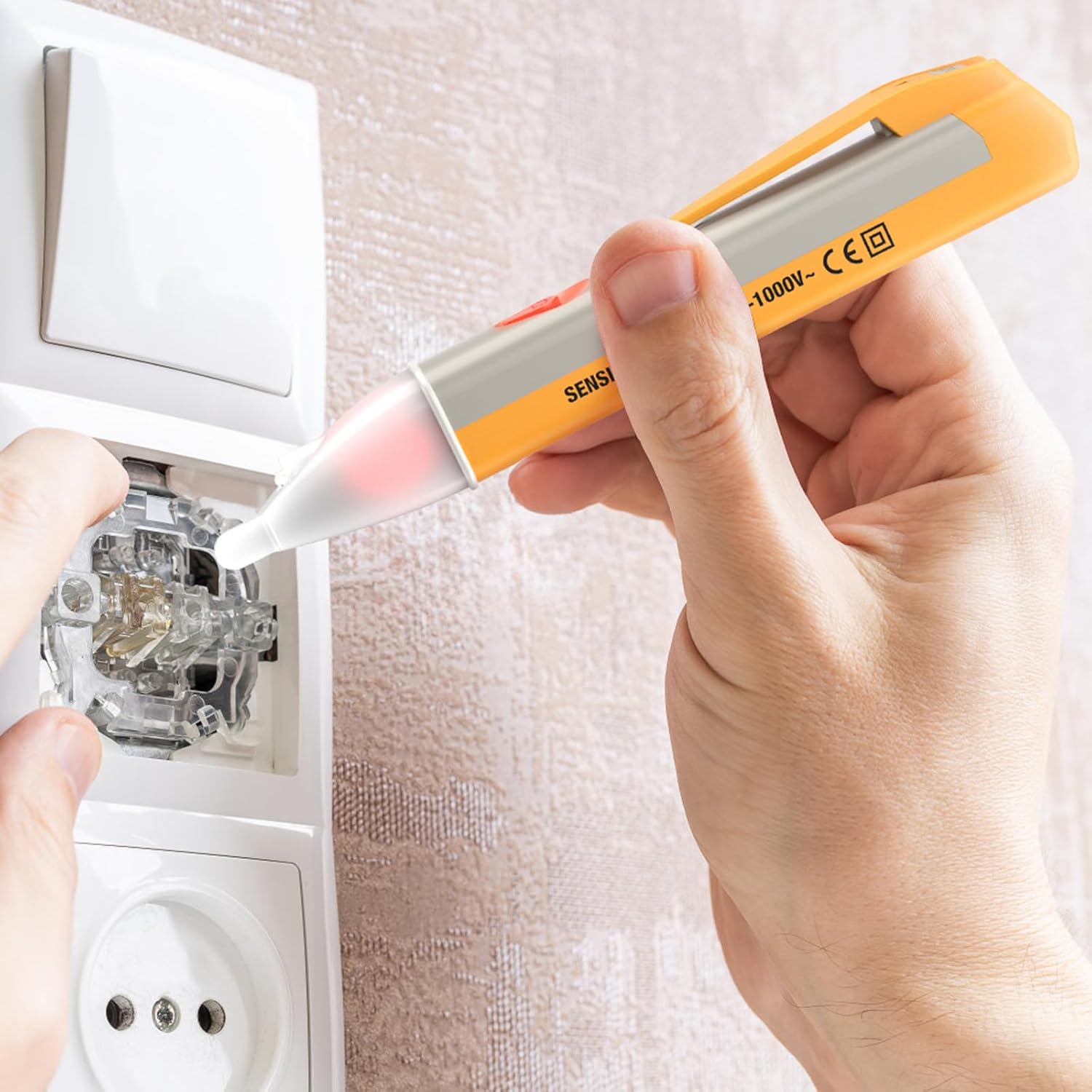 Voltage Tester, Non Contact Voltage Detector, Electrical Tester Pen Wire Breakpoint Finder - Image 3