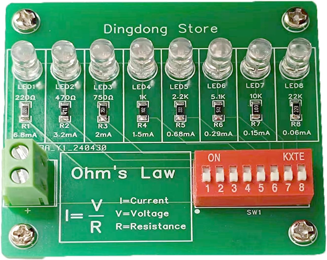 Soldering Practice Kit Experimental Kit for Current and Resistance Relationship Soldering Project Kit Experimental Equipment for SMD Resistors - Image 4