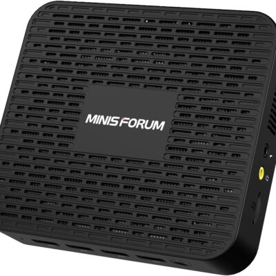 Mini PC GK41 Mini Desktop Computers 8GB DDR4 128GB SSD Intel Celeron J4125 Processor Dual LAN Mini PC, Digital Mic, Business Small PC 4K HDMI/DisplayPort HTPC, Dual Band Wi-Fi Micro PC