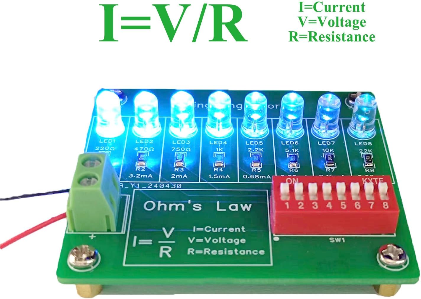 Soldering Practice Kit Experimental Kit for Current and Resistance Relationship Soldering Project Kit Experimental Equipment for SMD Resistors - Image 2