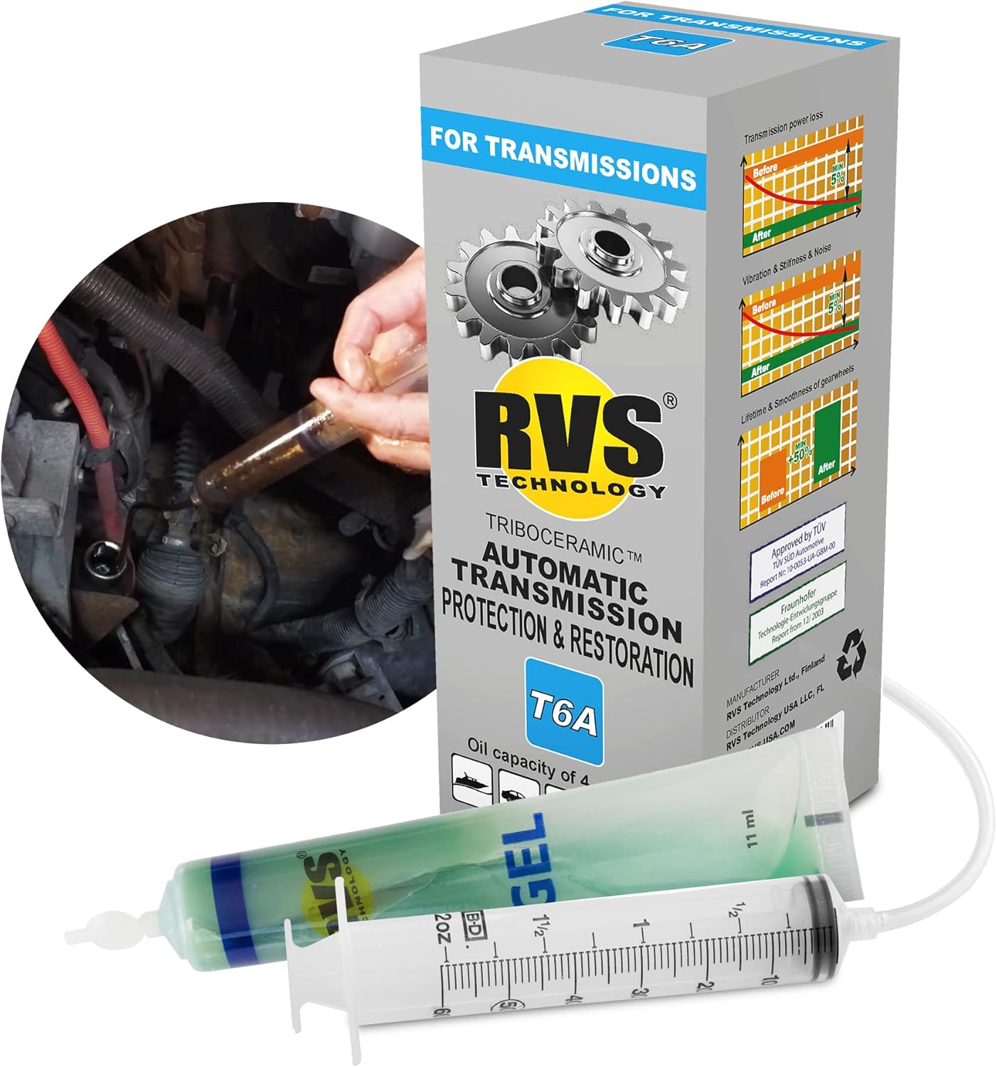 T6A Automatic Transmission Treatment. for transmissions with an Oil Capacity up to 6 qt. Safe for All Automatic/Dual Clutch transmissions, DSG, S-Tronic, PDK - Image 10