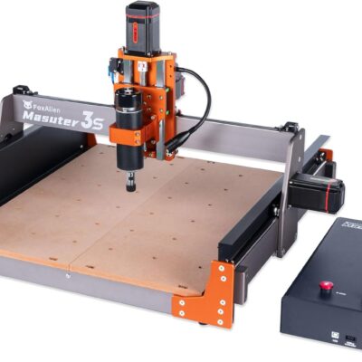 FoxAlien Masuter 3S CNC Router Machine with NEMA 23 Closed-Loop Stepper Motor, 400W Spindle 3 Axis Engraving Milling Machine for Wood Acrylic Aluminum Carving Cutting