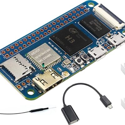 Banana Pi M2 Zero Open Source Single Board Computer Onboard Quad Core Cortex-A7 Alliwnner H3 CPU 512MB DDR3 RAM WiFi (AP6212) & Bluetooth for IoT Compatible with Raspbian Android Linux