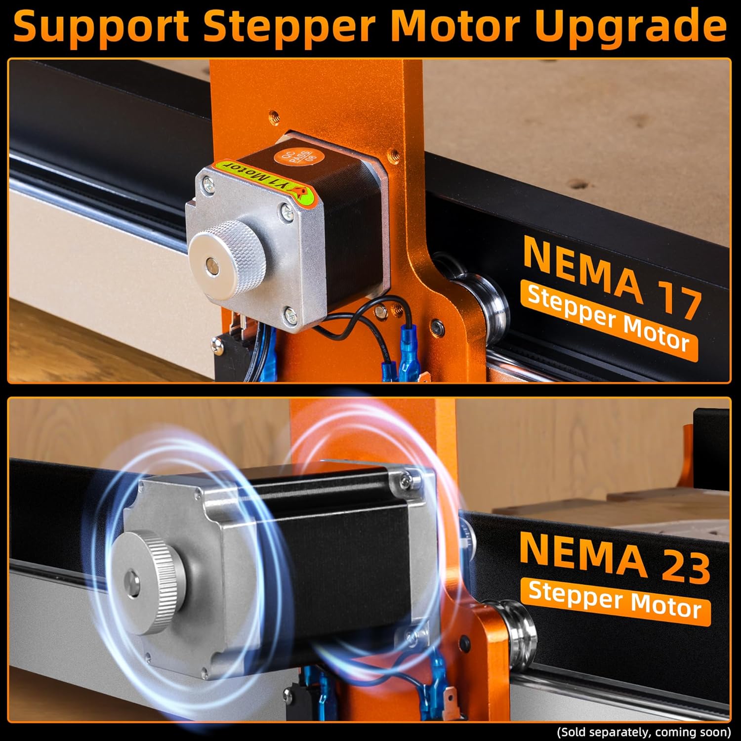 FoxAlien CNC Router Machine Masuter 3 with Steel Wheels, 3-Axis Engraving Milling Machine 15.75” x 15.75” x 3.74” Working Area for Wood Acrylic MDF Nylon Carving Cutting - Image 4