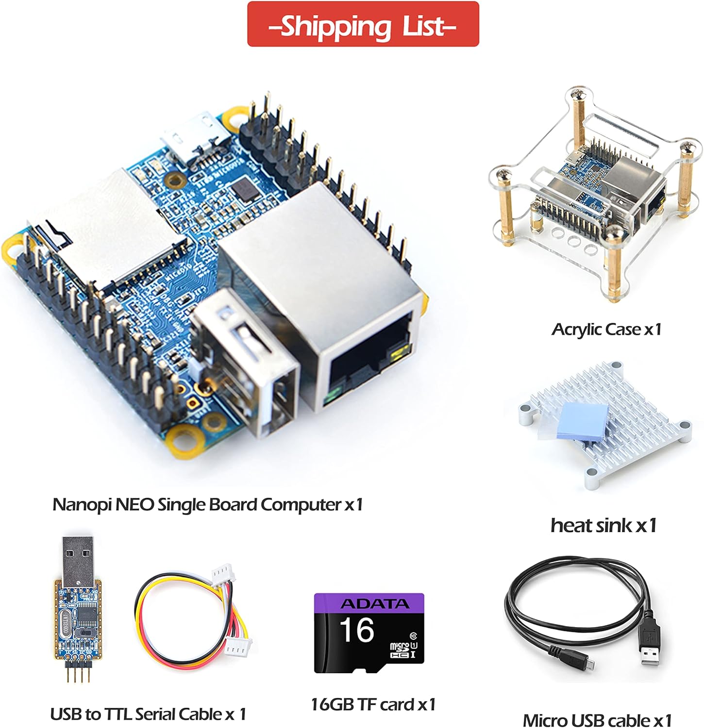 NanoPi NEO Allwinner H3 Open Source Single Board Computer Onboard Quad-core Cortex-A7 1.2GHz CPU DDR3 512MB RAM Support FriendlyWrt Armbian Ubuntu - Image 7