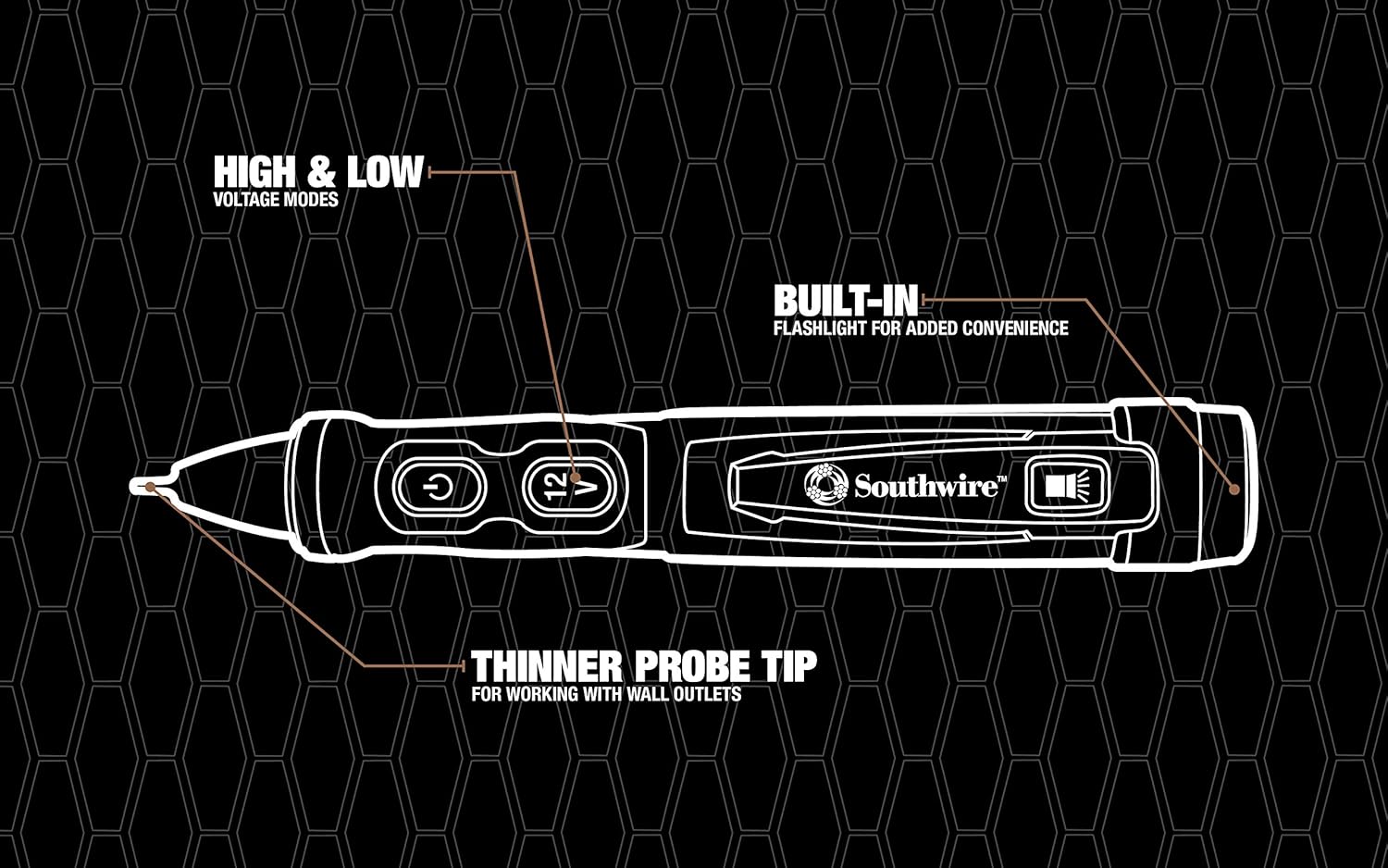 Southwire Tools & Equipment Tester, NCVT ADV Dual 40150N, One Size, Multi - Image 3