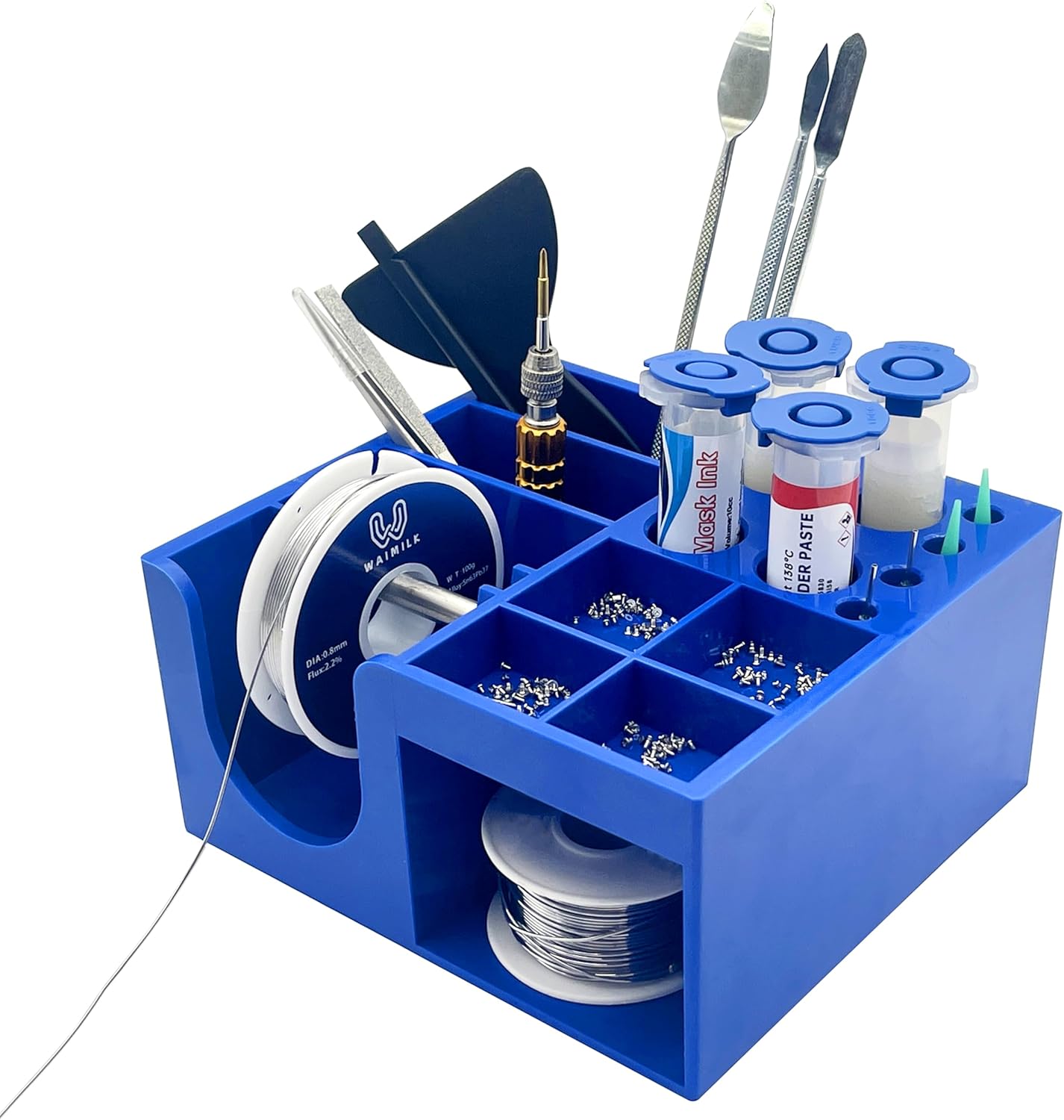 Soldering Storage Box Soldering Dispenser For Storage of Soldering Tools Small Parts Storage and Organization Electronic Components Storage