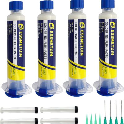 No Clean Soldering Flux Paste(4Pack), Solder Flux For Electronics Soldering, Tin soldering, Lead-Free Rosin Soldering Flux For Circuit Boards and Copper Electrical Wire