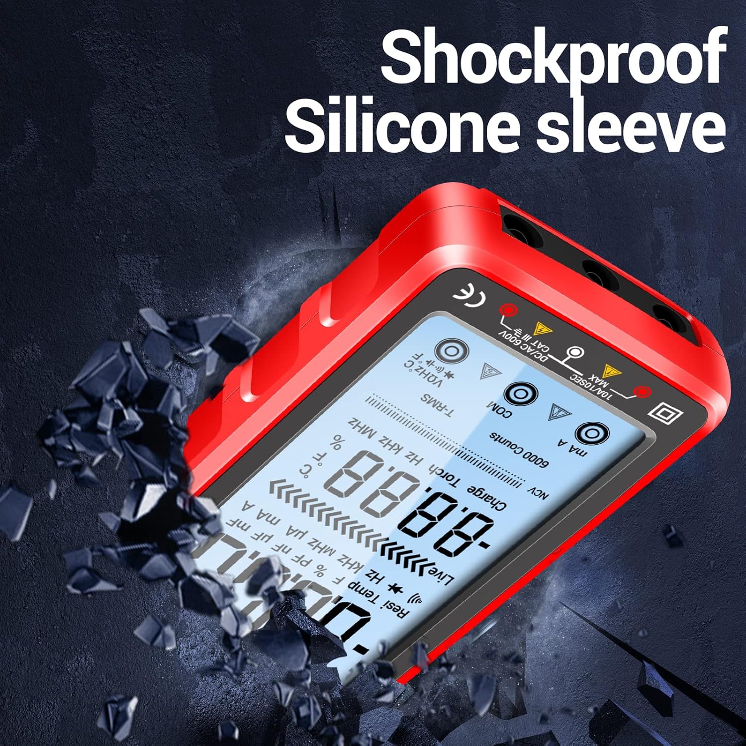 ANENG Digital Multimeter Tester Auto-Ranging TRMS 6000 Counts Voltmeter Smart Rechargeable Meter Measures AC/DC Current,NCV,Voltage,Ohm,Amp,Resistance,Diodes,Countinuity,Capacitance,Temperature - Image 7