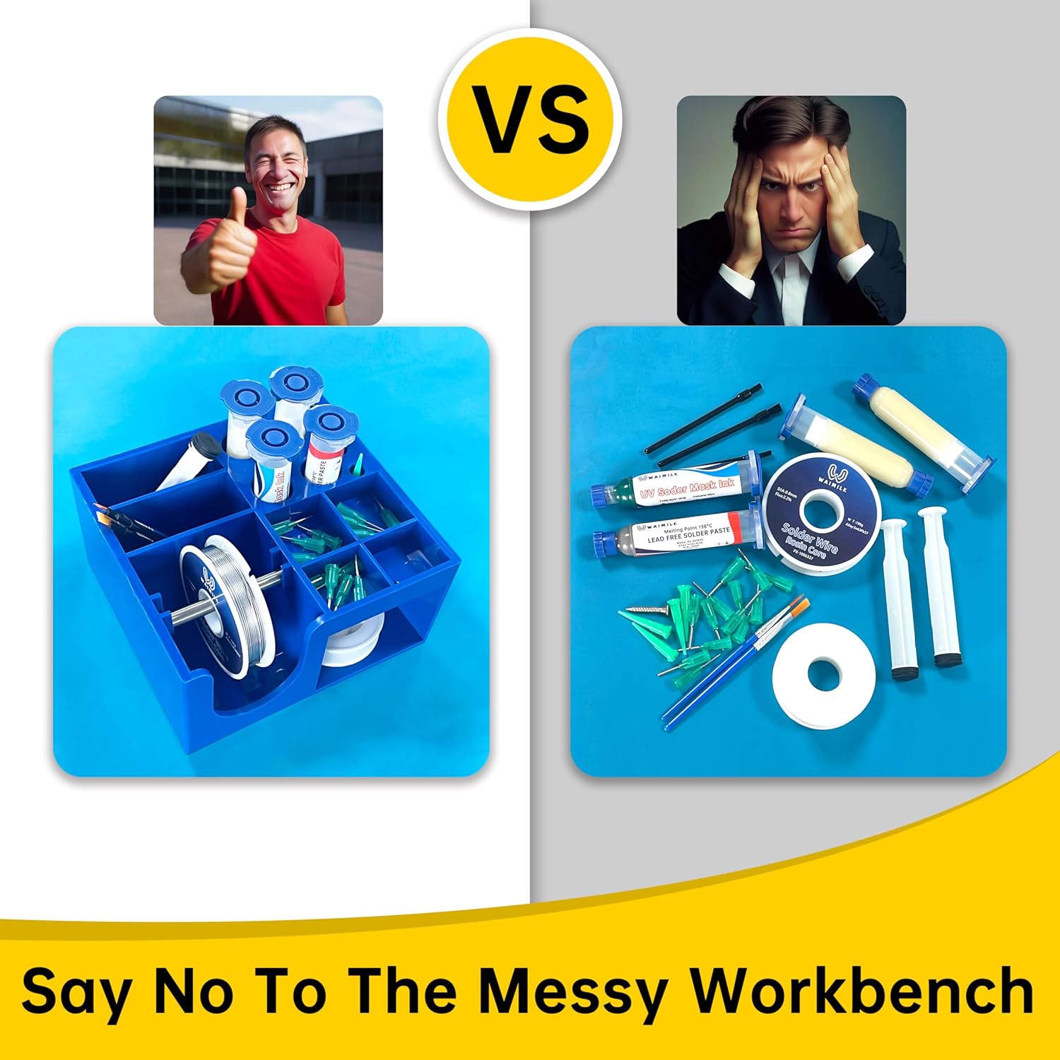 Soldering Storage Box Soldering Dispenser For Storage of Soldering Tools Small Parts Storage and Organization Electronic Components Storage - Image 3