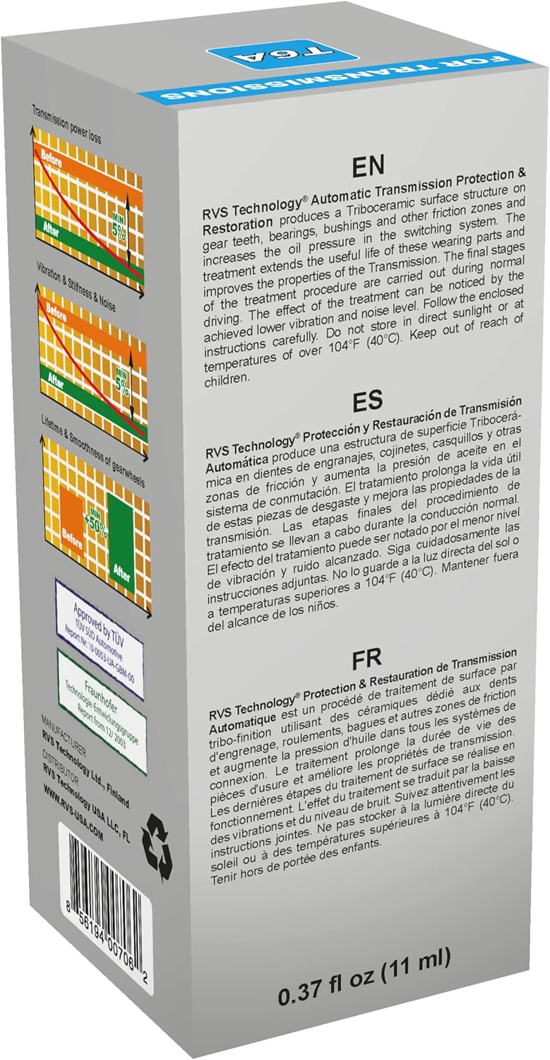 T6A Automatic Transmission Treatment. for transmissions with an Oil Capacity up to 6 qt. Safe for All Automatic/Dual Clutch transmissions, DSG, S-Tronic, PDK - Image 3