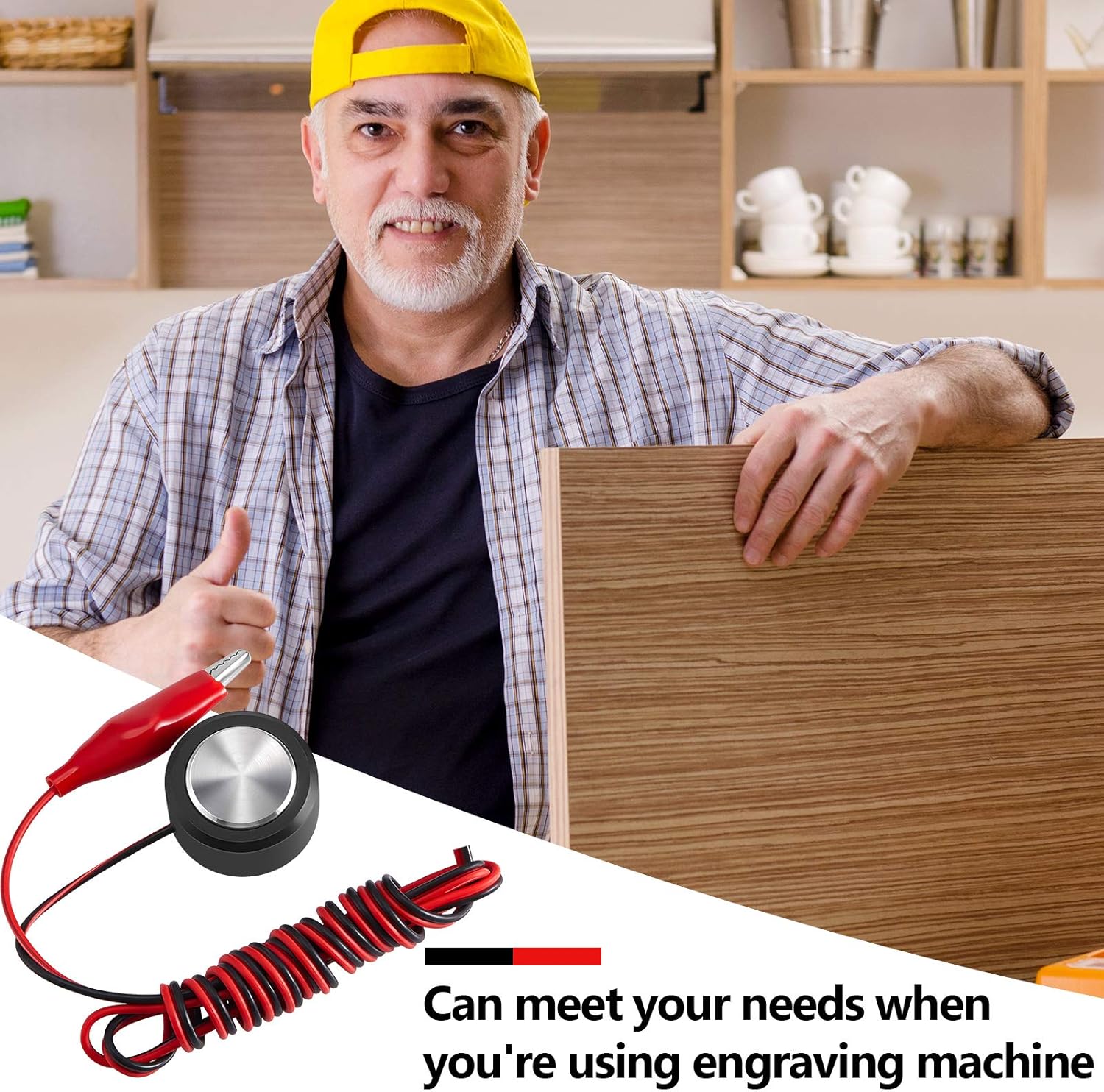 2 Pieces CNC Router Z-Axis Tool Setting Touch Plate CNC Touch Plate Probe Block Router Probe Milling Tool for Milling DIY Engraving Machine Probe - Image 6