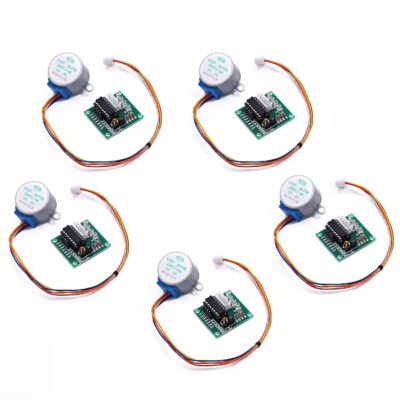 Teyleten Robot 5pcs ULN2003 28BYJ 48 5V 4-Phase Stepper Motor with 5V Stepper Drive Board for Arduino PI PIC Raspberry Pi