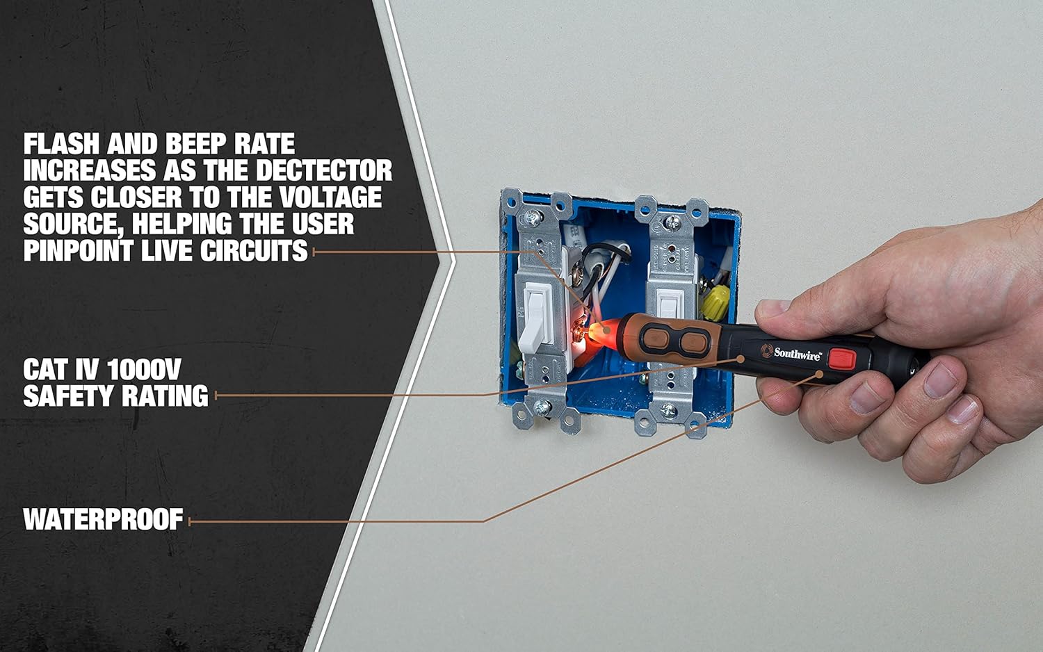 Southwire Tools & Equipment Tester, NCVT ADV Dual 40150N, One Size, Multi - Image 4