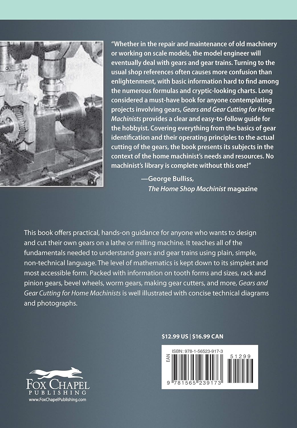 Gears and Gear Cutting for Home Machinists (Fox Chapel Publishing) Practical, Hands-On Guide to Designing and Cutting Gears Inexpensively on a Lathe or Milling Machine; Simple, Non-Technical Language - Image 2