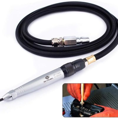SI FANG Scribe and Engraving Pen Air Micro Die Grinder Kit for for Glass/Ceramics/Metal Sheet,Grinding Cutting Mini Pencil Pneumatic Polishing Engraving Tool