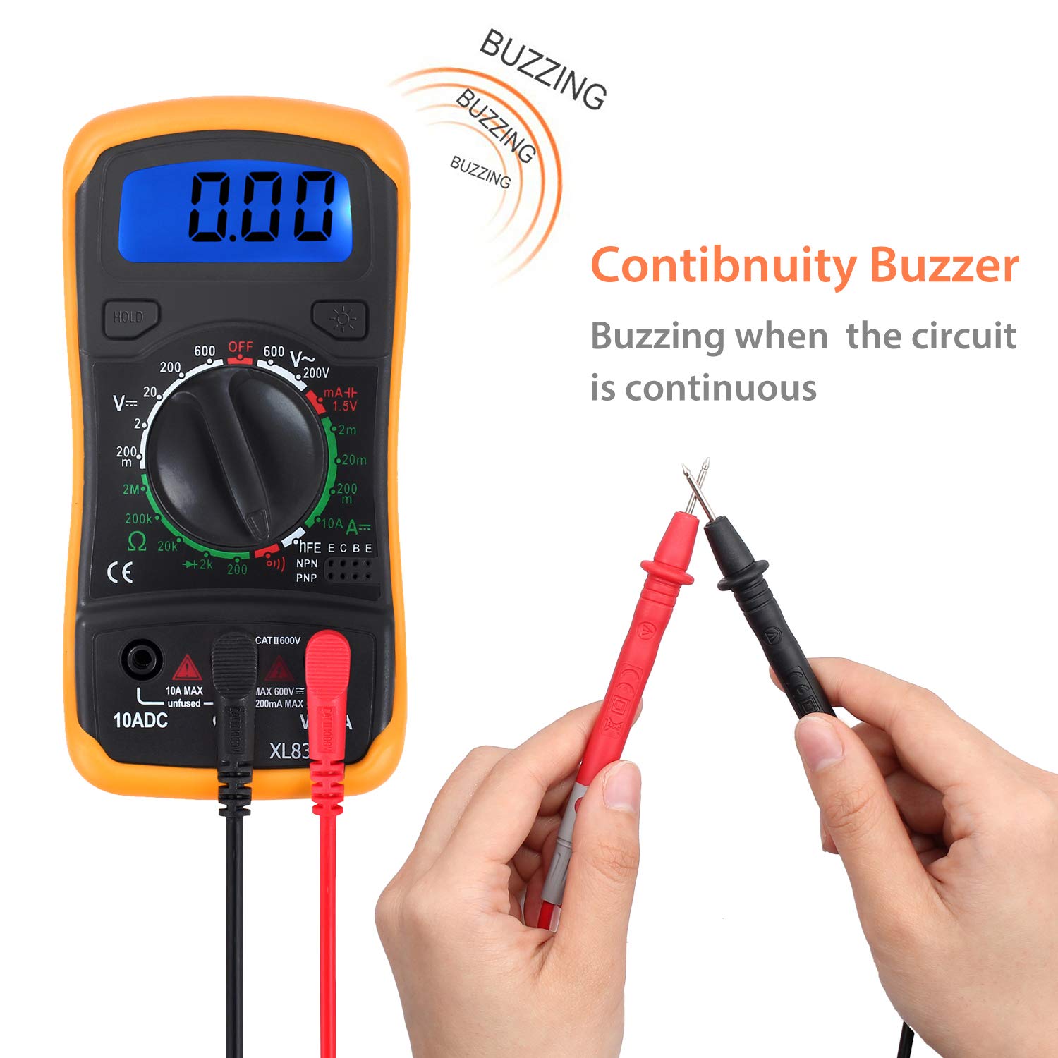 Neoteck Electrical Test Kit, Mini Digital Multimeter + Receptacle Outlet Tester + Non-Contact 12-1000V AC Voltage Detector Pen- Great Packs! - Image 3