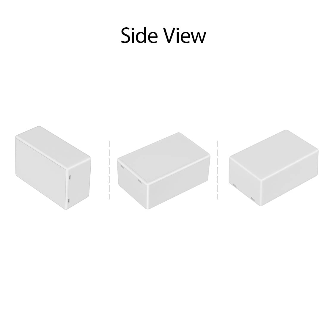LeMotech Project Box 5 Pieces ABS Plastic Electrical Project Case Small Junction Box for Electronics White 2.75 x 1.77 x 1.14 inch (70 x 45 x 29 mm) - Image 6
