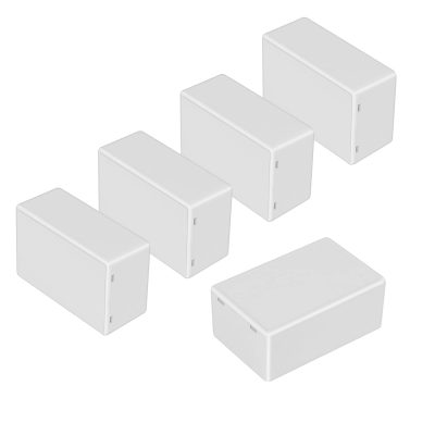 LeMotech Project Box 5 Pieces ABS Plastic Electrical Project Case Small Junction Box for Electronics White 2.75 x 1.77 x 1.14 inch (70 x 45 x 29 mm)