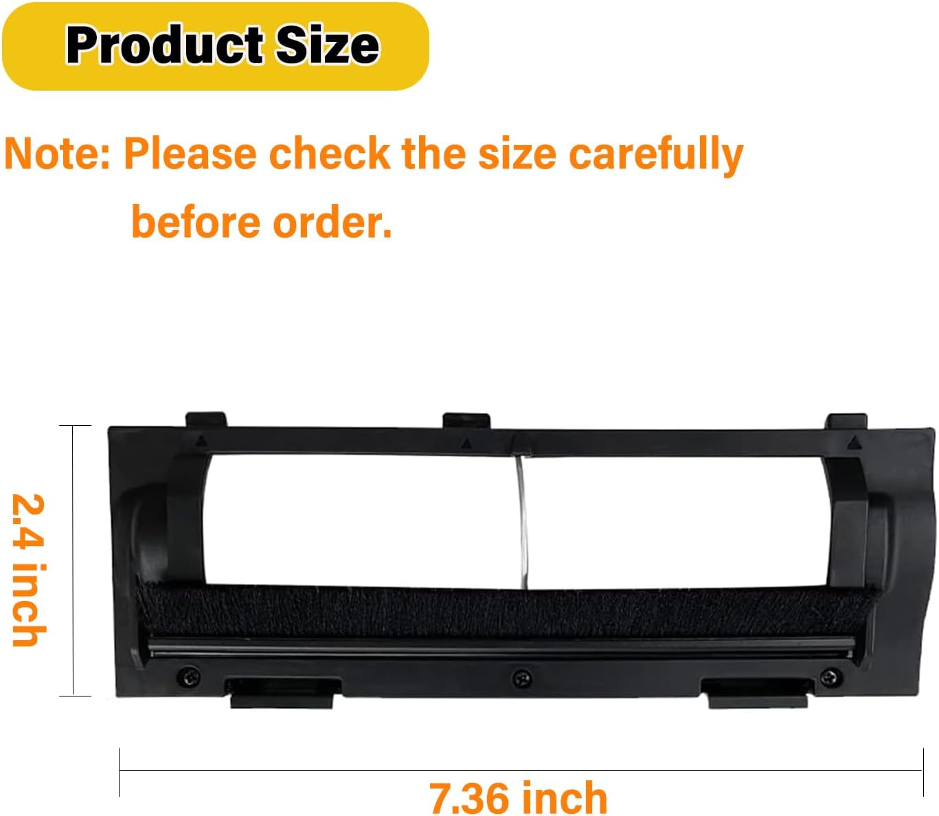 Main Brush Cover for Shark IQ R101AE (RV1001AE) R101 (RV1001) AV1002AE AV1010AE AV911S EZ AV993 IQ Robot Vacuum Cleaner Replacement Accessories Parts (Not for AI Series, ION Series - Image 4