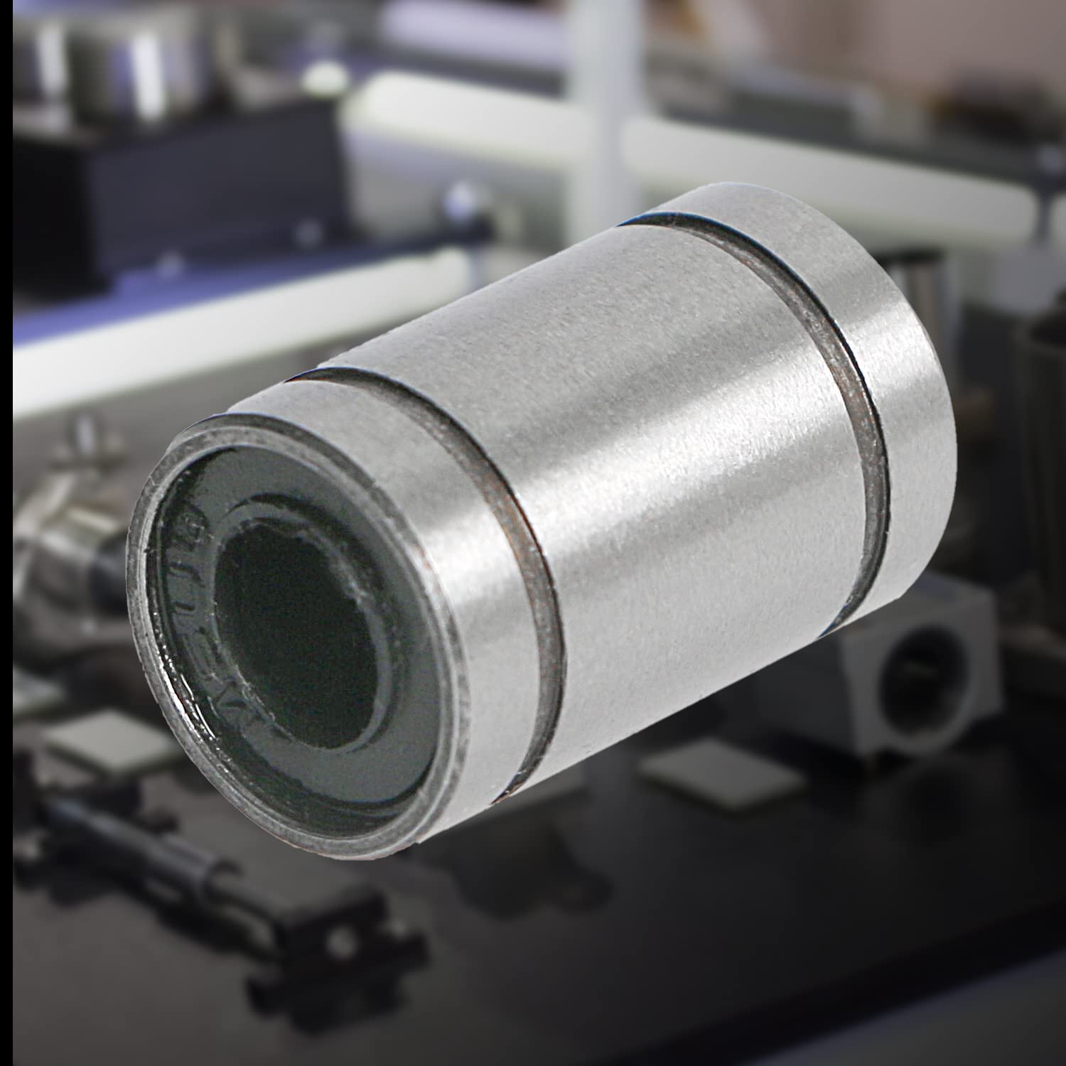 Aopin LM12UU Cylinder Linear Motion Ball Bearing, ID 12mm, OD 21mm Linear Ball Bearings Sae52100 Carbon Steel, 4 Rows of Steel Balls, Great for CNC, 3D Printer, Linear Rail Guide 4 PCS - Image 6